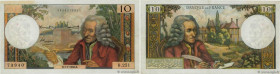 Country : FRANCE 
Face Value : 10 Francs VOLTAIRE Fauté 
Date : 07 juillet 1966 
Period/Province/Bank : Banque de France, XXe siècle 
Catalogue refere...