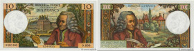 Country : FRANCE 
Face Value : 10 Francs VOLTAIRE  
Date : 07 juin 1973 
Period/Province/Bank : Banque de France, XXe siècle 
Catalogue reference : F....