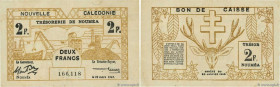 Country : NEW CALEDONIA 
Face Value : 2 Francs  
Date : 29 mars 1943 
Period/Province/Bank : Trésorerie de Nouméa 
Catalogue reference : P.56b 
Additi...