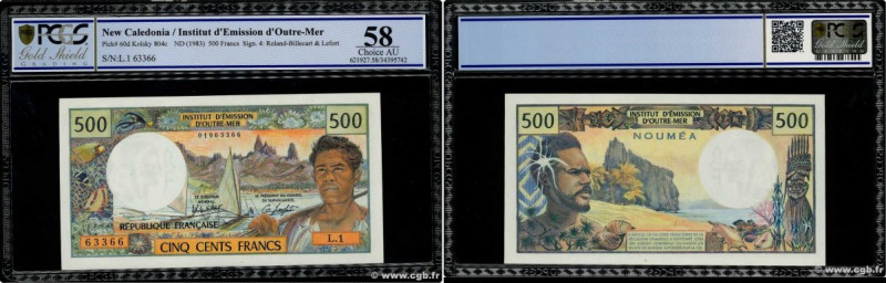 Country : NEW CALEDONIA 
Face Value : 500 Francs  
Date : (1983) 
Period/Provinc...