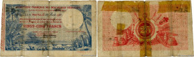 Country : NEW HEBRIDES 
Face Value : 25 Francs  
Date : 22 août 1921 
Period/Province/Bank : Comptoirs Français des Nouvelles Hébrides 
Catalogue refe...