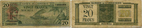 Country : NEW HEBRIDES 
Face Value : 20 Francs  
Date : (1945) 
Period/Province/Bank : Banque de l'Indochine 
Catalogue reference : P.7 
Additional re...