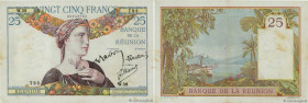 Country : REUNION ISLAND 
Face Value : 25 Francs  
Date : (1944) 
Period/Province/Bank : Banque de la Réunion 
Catalogue reference : P.23 
Additional ...