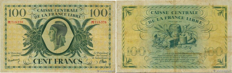 Country : REUNION ISLAND 
Face Value : 100 Francs  
Date : (1945) 
Period/Provin...