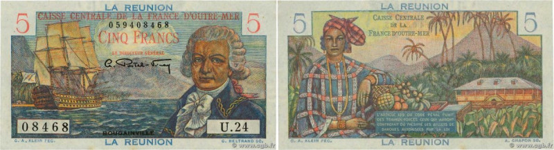 Country : REUNION ISLAND 
Face Value : 5 Francs Bougainville  
Date : (1946) 
Pe...