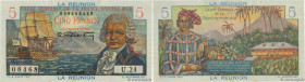 Country : REUNION ISLAND 
Face Value : 5 Francs Bougainville  
Date : (1946) 
Period/Province/Bank : Caisse Centrale de la France d'Outre-Mer 
Catalog...