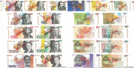 Country : SLOVENIA 
Face Value : 10 au 10000 Tolarjev Spécimen 
Date : 1992-1994 
Period/Province/Bank : Banque de Slovenie 
Catalogue reference : P.1...