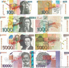 Country : SLOVENIA 
Face Value : 100 au 10000 Tolarjev Spécimen 
Date : 2002-2003 
Period/Province/Bank : Banque de Slovenie 
Catalogue reference : P....