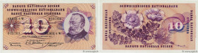 Country : SWITZERLAND 
Face Value : 10 Francs  
Date : 20 octobre 1955 
Period/Province/Bank : Banque Nationale Suisse 
Catalogue reference : P.45b 
A...