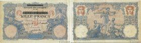 Country : TUNISIA 
Face Value : 1000 Francs sur 100 Francs  
Date : 08 juillet 1892 (1942) 
Period/Province/Bank : Banque de l'Algérie 
Catalogue refe...