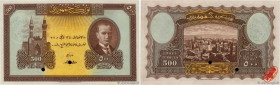 Country : TURKEY 
Face Value : 500 Livres Spécimen 
Date : (1926) 
Period/Province/Bank : State Notes of the Ministry of Finance 
Catalogue reference ...