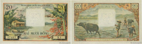 Country : SOUTH VIETNAM 
Face Value : 20 Dong  
Date : (1956) 
Period/Province/Bank : National Bank of Viet Nam 
Catalogue reference : P.4a 
Alphabet ...