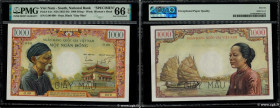 Country : SOUTH VIETNAM 
Face Value : 1000 Dong Spécimen 
Date : (1955) 
Period/Province/Bank : Ngân Hàng Viêt Nam 
Catalogue reference : P.4As 
Alpha...