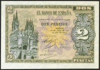 2 Pesetas. 30 de Abril de 1938. Serie A. (Edifil 2021: 429). Conserva todo su apresto original. SC.