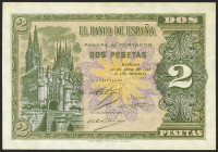 2 Pesetas. 30 de Abril de 1938. Serie G. (Edifil 2021: 429a). Apresto original. SC-.