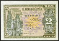 2 Pesetas. 30 de Abril de 1938. Serie I. (Edifil 2021: 429a). Apresto original. SC.