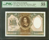 1000 Pesetas. 9 de Enero de 1940. Serie A. (Edifil 2021: 440, Pick: 120a). Inusual en esta calidad. EBC+. Encapsulado PMG55.