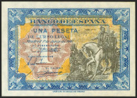 1 Peseta. 1 de Junio de 1940. Serie D. (Edifil 2021: 441a). Apresto original. SC.