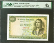 1000 Pesetas. 4 de Noviembre de 1949. Sin serie. (Edifil 2021: 458, Pick: 138a). EBC. Encapsulado PMG45.