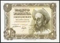 1 Peseta. 19 de Noviembre de 1951. Serie Q. (Edifil 2021: 461a). Apresto original. SC.