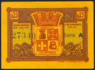 VALDEPEÑAS (CIUDAD REAL). 25 Céntimos. (1937ca). Serie A. (González: 5281). EBC.