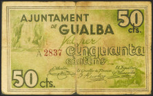 GUALBA (BARCELONA). 50 Céntimos. Mayo 1937. Serie A. (González: 8140). BC.