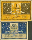 MANRESA (BARCELONA). 50 Céntimos y 1 Peseta. (1937ca). Series B y A, respectivamente. (González: 8494/95). SC-.