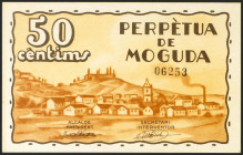 PERPETUA DE MOGUDA (BARCELONA). 50 Céntimos. 2 de Mayo de 1937. (González: 9205). SC-.