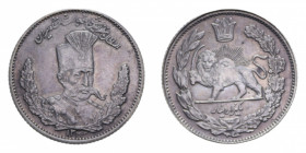 IRAN 1000 DINARS 1323 (1905) AG. 4,63 GR. qSPL
