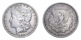 USA DOLLARO 1882 MORGAN AG. 26,46 GR. BB
