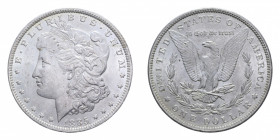 USA DOLLARO 1885 O MORGAN AG. 26,76 GR. SPL-FDC/FDC (SEGNETTI AL D/)