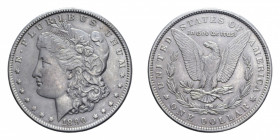 USA DOLLARO 1890 MORGAN AG. 26,75 GR. SPL-FDC/qFDC (SEGNETTI)
