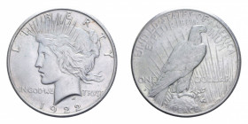 USA DOLLARO 1922 S PACE AG. 26,75 GR. BB-SPL