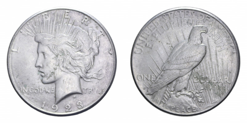USA DOLLARO 1923 S PACE AG. 26,79 GR. SPL+
