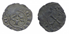 ASCOLI CONTE I DA CARRARA (1414-1420) DENARO O PICCIOLO R 0,54 GR. MI. qBB