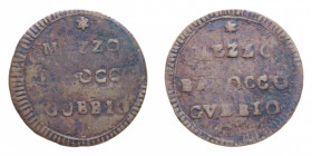 GUBBIO PIO VI (1775-1779) MEZZO BAIOCCO S.D. R CU. 4,01 GR. qBB