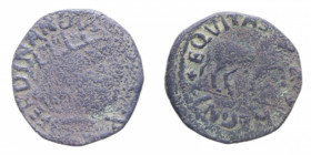 L'AQUILA FERDINANDO I (1458-1494) CAVALLO NC MIR. 88 CU. 1,89 GR. MB/MB+