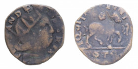 L'AQUILA FERDINANDO I (1458-1494) CAVALLO MIR. 95 CU. 2,04 GR. MB+