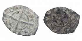 MESSINA O BRINDISI CARLO I D'ANGIO' (1266-1282) DENARO MIR. 162 CU. 0,56 GR. MB