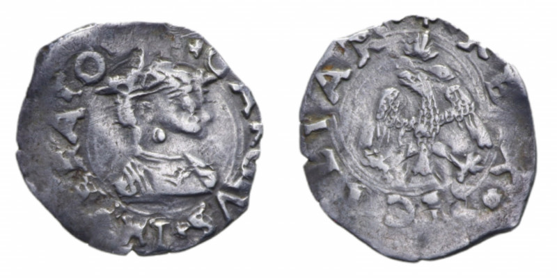 MESSINA CARLO V (1516-1556) MEZZO TARI' MIR. 303 AG. 1,39 GR.