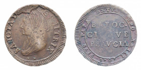 PERUGIA PIO VI (1775-1779) 5 BAIOCCHI 1797 MADONNINA CU. 15,44 GR. BB+