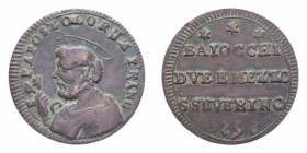 SAN SEVERINO PIO VI (1775-1779) 2 1/2 BAIOCCHI 1797 SAMPIETRINO CU. 8,68 GR. BB
