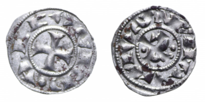 SIENA (1180-1390) DENARO PRIMITIVO MI. 0,57 GR. BB+