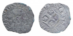 REGNO DI NAPOLI GIOVANNA E LUDOVICO (1347-1362) DENARO NC MIR. 36 MI. 0,57 GR. MB