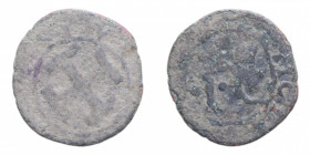 REGNO DI NAPOLI GIOVANNA E CARLO (1516-1519) SESTINO MIR. 122 CU. 2,03 GR. MB