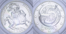 10000 LIRE 1995 CONFERENZA DI MESSINA AG. 22 GR. IN COFANETTO FDC