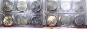 SERIE 500 LIRE 1958 AL 1967 CARAVELLE + 500 LIRE DANTE E UNITA' + 10000 LIRE 1970 ROMA CAPITALE AG. IN ASTUCCIO SPL/FDC