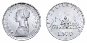 500 LIRE 1981 CARAVELLE AG. 11 GR. FDC