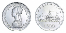 500 LIRE 1986 CARAVELLE AG. 11 GR. FDC
