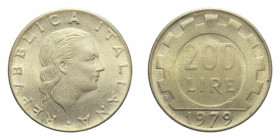 200 LIRE 1979 LAVORO COLLO LUNGO BA. 4,98 GR. SPL+